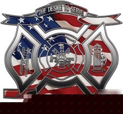 Firefighter decal reflective 12