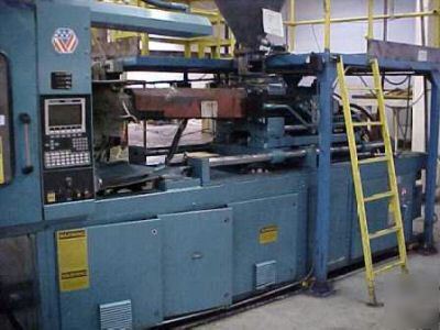 400 ton, 34 oz. cincinnati injection molding machine'89