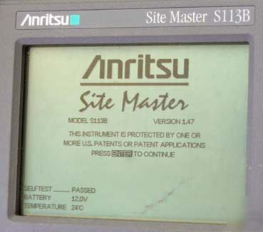 Anritsu S113B S113 sitemaster cable antenna site master