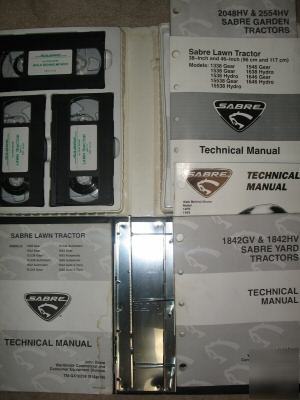 John deere sabre lawnmower tractor repair tech manuals