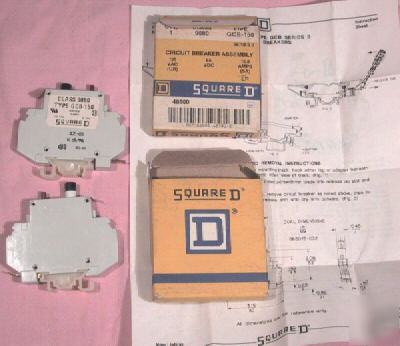 Square-d circuit breaker,gcb-150, 125VAC, 65VDC, 15 amp