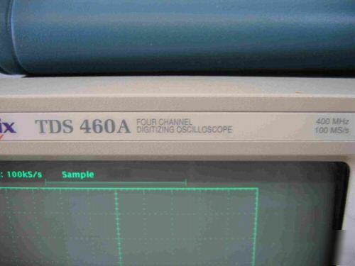 Tektronix TDS460A oscilloscope, 400 mhz, 4CH., options