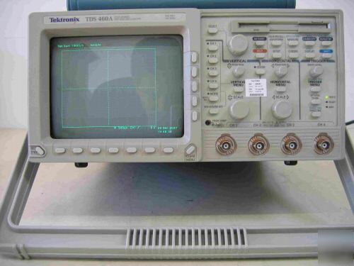 Tektronix TDS460A oscilloscope, 400 mhz, 4CH., options