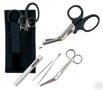 Ems emt rescue fire swat fd holster set forceps shears