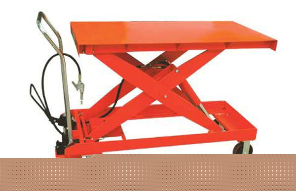 Industrial air hydraulic lift table 1650 lb capacity 