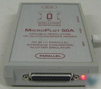 Intelligent interfaces microplot 50A plotter emulator