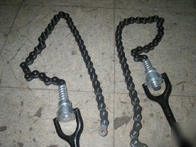 New greenlee - 2 puller hold down chains 