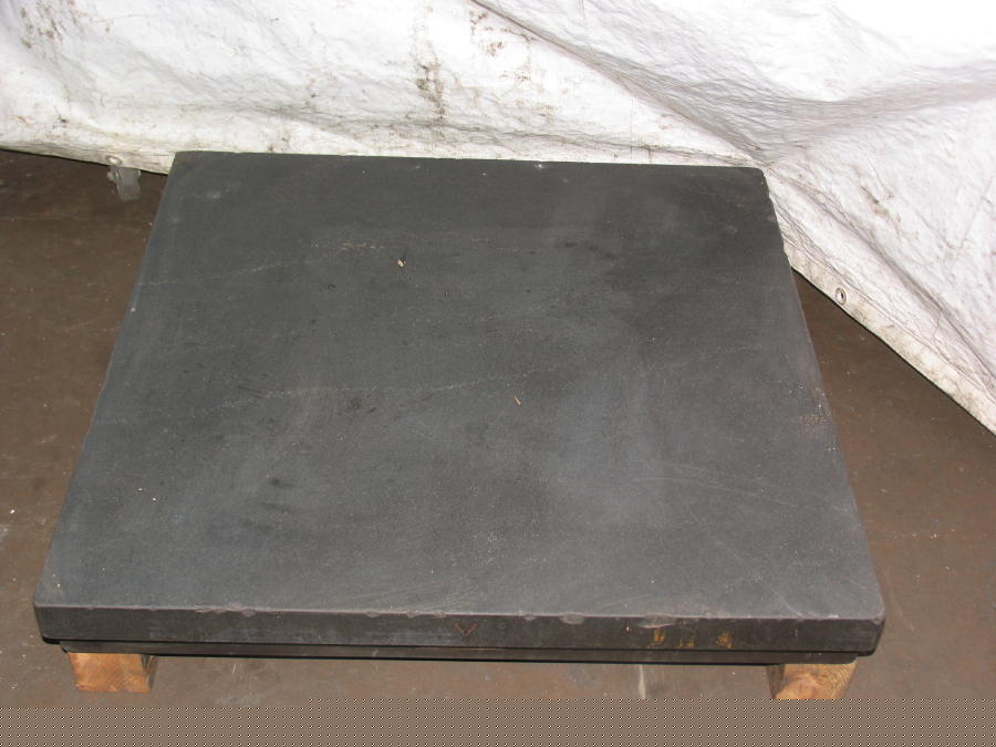 36 in x 36 in x 5-1/2 in black granite surface plate