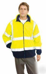 Hi vis fleece 2 tone orange or yellow high visibility