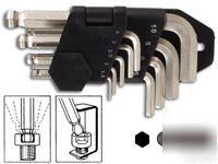 Velleman VTHEX9 ballpoint hex key wrench set - 9 pcs