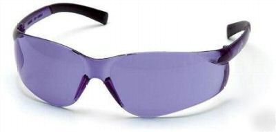 New 3 pyramex ztek purple shooting sun & safety glasses