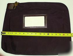 New mmf 7 pin document carrier 17X14X2 black bank bag