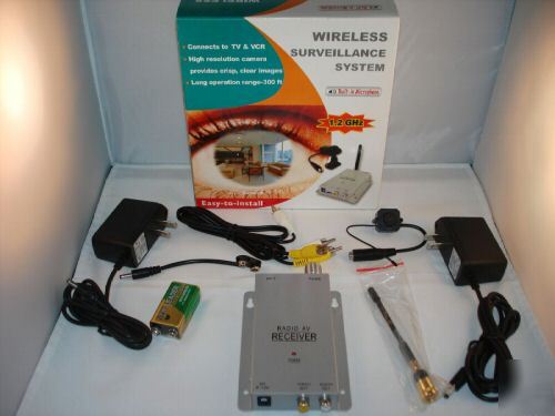 New wireless color camera spy security cctv system