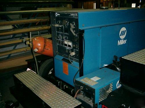 Millers welder 44G on hd miller trailer w/surge brakes