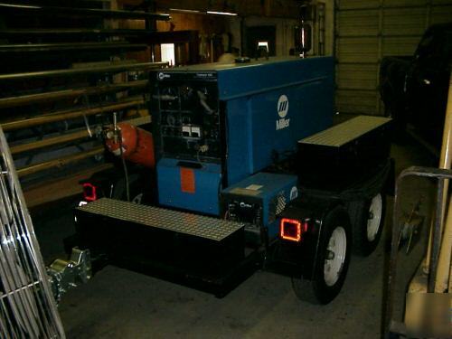 Millers welder 44G on hd miller trailer w/surge brakes