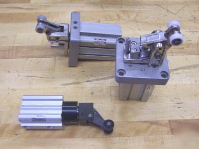 Smc pneumatic cylinders, w/ trip mechanism ~4 pcs.~