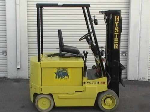  nice hyster 5000 lb electric forklift rebuilt battery