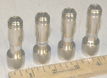 4 - narda 3DB dc-3GHZ 2W type-n coaxial attenuator