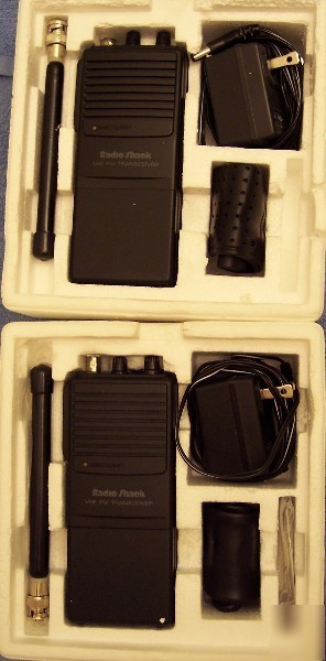 New (2) two way radios vhf fm business band transceiver 