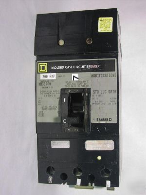 Square d KA36200 i-line breaker 3P/600V/200A used