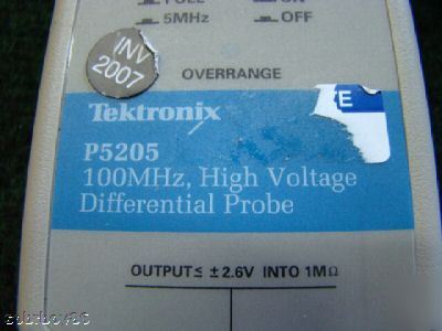 Tektronix P5205 active differential probe tekprobe