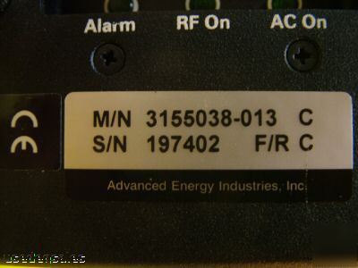 Ae advanced energy rfds 2000-2V rf gen. 3155038-013 2KW