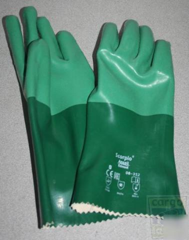 Ansell edmont scorpio chemical resistant safety gloves