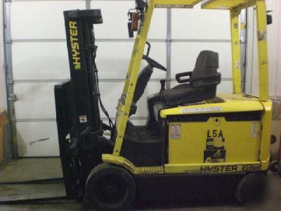 Hyster electric forklift 6500 lb capacity high lift, 