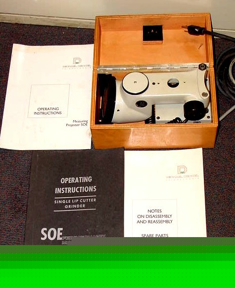 Tool & cutter grinder, deckel optical attachm