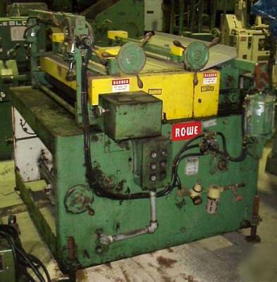 Used rowe combo straightener / feeder 