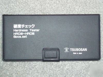 Tsubosan hardness tester - file set- 6 piece 