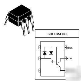 10PCS H11AA1 phototransistor optocoupler 6PIN dip pkg.