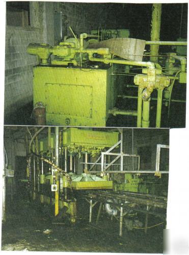 452 ton eemco hydraulic molding press hot platen