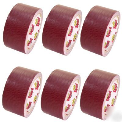 6 rolls burgundy duct tape 2