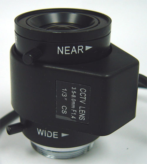 Cctv 3/5/8MM 1/3 auto iris F1/4 camera lens