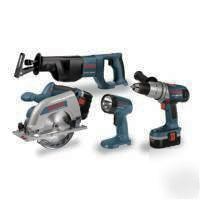 New bosch 18 volt 4 piece cordless combo kit CPK40-18 