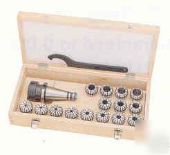 New er-32 collet chuck +11 collets set nmtb 30 spindle 