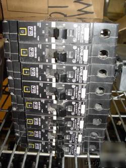 Lot of 8 square d 20A 277V 1P circuit breaker EDB14020