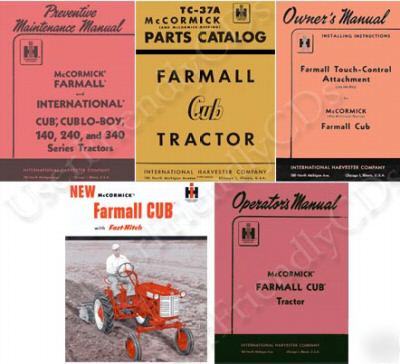 Mccormick farmall cub & lo boy manual 1947-1964 manuals