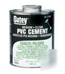 Lot of 20 cans of oatey 4 oz. medium clear pvc cement 