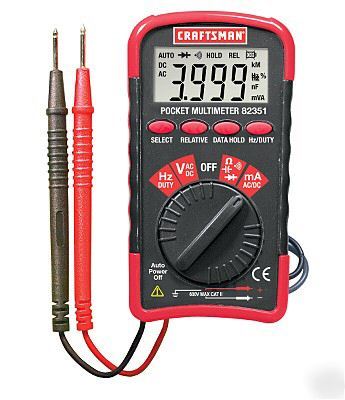 New craftsman mini pocket multimeter 82351 brand 