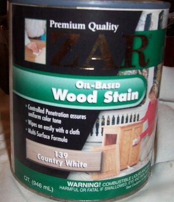 1 qt wood stain zar premium oil based country white 139