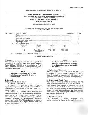 Agilent hp Y10 415E Y10-415E maintenance repair manual