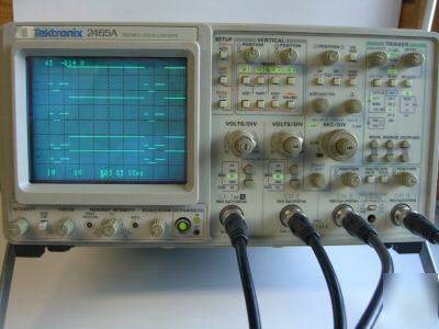 Tektronix 2465A 4 channel 350MHZ analog osciloscope