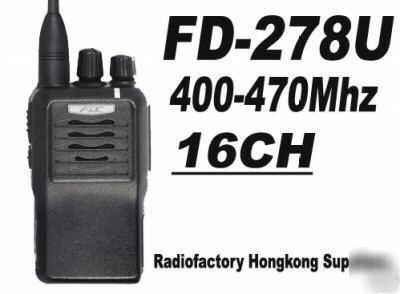 Fdc fd-278 uhfcommercial radio 400-470MHZ + prog cable