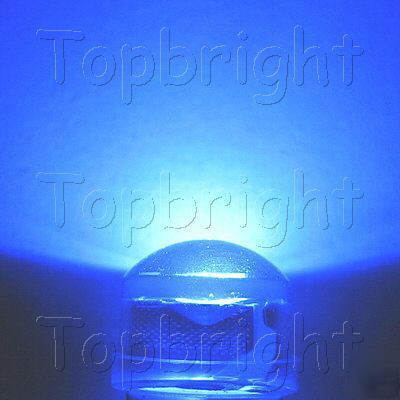 30 pc 0.5W strawhat 8MM 140Â° high power blue led 70KMCD