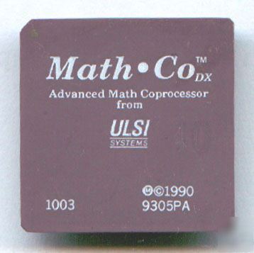 Ulsi 387 coprocessor math.co 40MHZ *gold bottom*