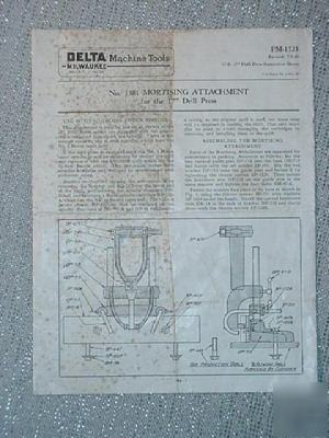 1946 delta instructions mortising attch 17