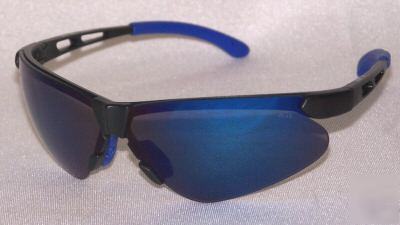 Janus safety shooting sun glasses blue mirror S7512MB