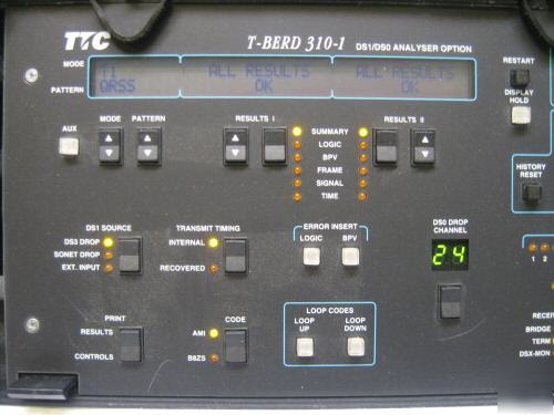 Acterna t-berd 310 carrier analyzer ttc communications